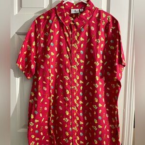 Men's X Large (XL) Disney Parks Tasty Frozen Treats button down shirt.